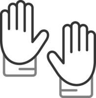 Handschuh-Vektor-Symbol vektor