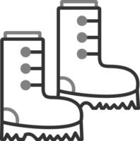 Stiefel-Vektor-Symbol vektor