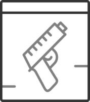 Symbol für Pistolenvektor vektor