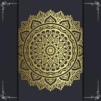 Luxus-Zier-Mandala-Hintergrund mit arabisch-islamischer Ostmuster-Stil-Premium-Vektor-freier vecto vektor
