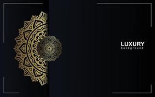 Luxus-Zier-Mandala-Hintergrund mit arabisch-islamischer Ostmuster-Stil-Premium-Vektor-freier vecto vektor