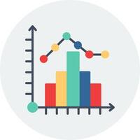 histogram vektor ikon