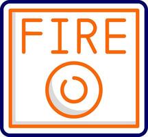 Feueralarm-Vektorsymbol vektor