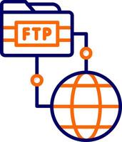 FTP-Vektorsymbol vektor