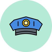 Polizei Mann Hut Vektor Symbol