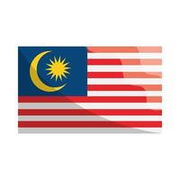 Flagge von Malaysia vektor