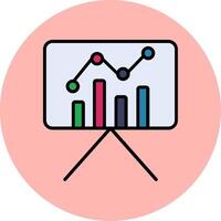 Statistiken Präsentation Vektor Symbol