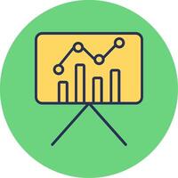 Statistiken Präsentation Vektor Symbol