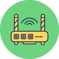 WLAN-Router-Vektorsymbol vektor