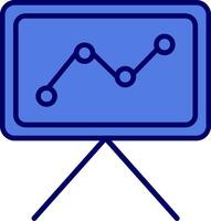 Liniendiagramm-Vektorsymbol vektor