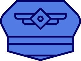 Pilot Hut Vektor Symbol