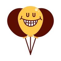 Emoji-Ballons feiern vektor