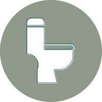 toalett sittplats vektor ikon