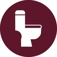 Toilette Sitz Vektor Symbol