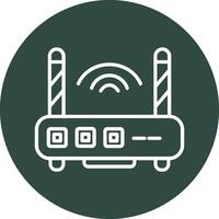 WLAN-Router-Vektorsymbol vektor