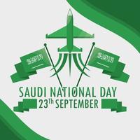 Saudi-Arabien Tag 23. September vektor