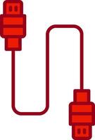 Vektorsymbol für USB-Kabel vektor