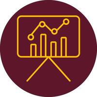 Statistiken Präsentation Vektor Symbol