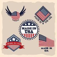 Made in USA-Kollektion vektor