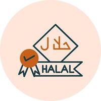 Symbol für Halal-Vektor vektor