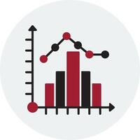 histogram vektor ikon