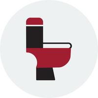 Toilette Sitz Vektor Symbol