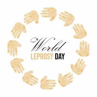 Welt-Lepra-Tag vektor
