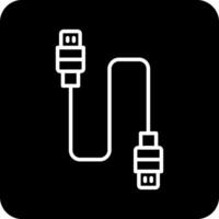 Vektorsymbol für USB-Kabel vektor