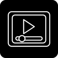 Video-Player-Vektorsymbol vektor