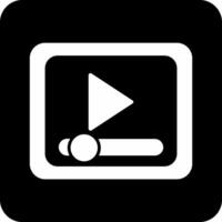 Video-Player-Vektorsymbol vektor