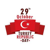 Tag der türkischen Republik vektor