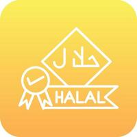 Symbol für Halal-Vektor vektor