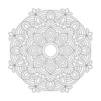 tätowieren Färbung Buch Mandala Design Vektor Datei