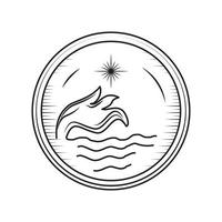 Wasser natürliches Symbol vektor