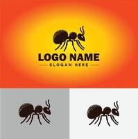 Ameise Logo Insekten Symbol Unternehmen Marke Geschäft Ameise Logo Vorlage editierbar Vektor