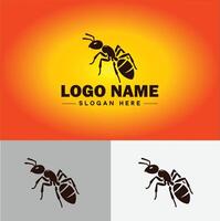 Ameise Logo Insekten Symbol Unternehmen Marke Geschäft Ameise Logo Vorlage editierbar Vektor