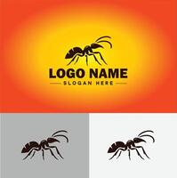 Ameise Logo Insekten Symbol Unternehmen Marke Geschäft Ameise Logo Vorlage editierbar Vektor