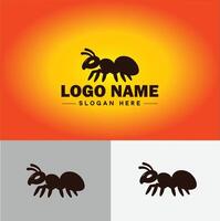 Ameise Logo Insekten Symbol Unternehmen Marke Geschäft Ameise Logo Vorlage editierbar Vektor