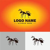 Ameise Logo Insekten Symbol Unternehmen Marke Geschäft Ameise Logo Vorlage editierbar Vektor