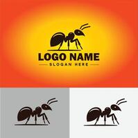 Ameise Logo Insekten Symbol Unternehmen Marke Geschäft Ameise Logo Vorlage editierbar Vektor