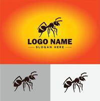 Ameise Logo Insekten Symbol Unternehmen Marke Geschäft Ameise Logo Vorlage editierbar Vektor