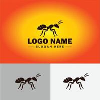 Ameise Logo Insekten Symbol Unternehmen Marke Geschäft Ameise Logo Vorlage editierbar Vektor