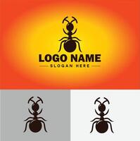 Ameise Logo Insekten Symbol Unternehmen Marke Geschäft Ameise Logo Vorlage editierbar Vektor