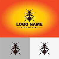 Ameise Logo Insekten Symbol Unternehmen Marke Geschäft Ameise Logo Vorlage editierbar Vektor