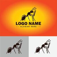 Ameise Logo Insekten Symbol Unternehmen Marke Geschäft Ameise Logo Vorlage editierbar Vektor