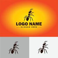 Ameise Logo Insekten Symbol Unternehmen Marke Geschäft Ameise Logo Vorlage editierbar Vektor