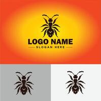 Ameise Logo Insekten Symbol Unternehmen Marke Geschäft Ameise Logo Vorlage editierbar Vektor