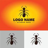 Ameise Logo Insekten Symbol Unternehmen Marke Geschäft Ameise Logo Vorlage editierbar Vektor
