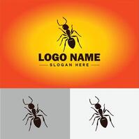 Ameise Logo Insekten Symbol Unternehmen Marke Geschäft Ameise Logo Vorlage editierbar Vektor