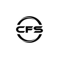 cfs brev logotyp design, inspiration för en unik identitet. modern elegans och kreativ design. vattenmärke din Framgång med de slående detta logotyp. vektor